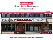 Tablet Screenshot of greenstreetpharmasave.com